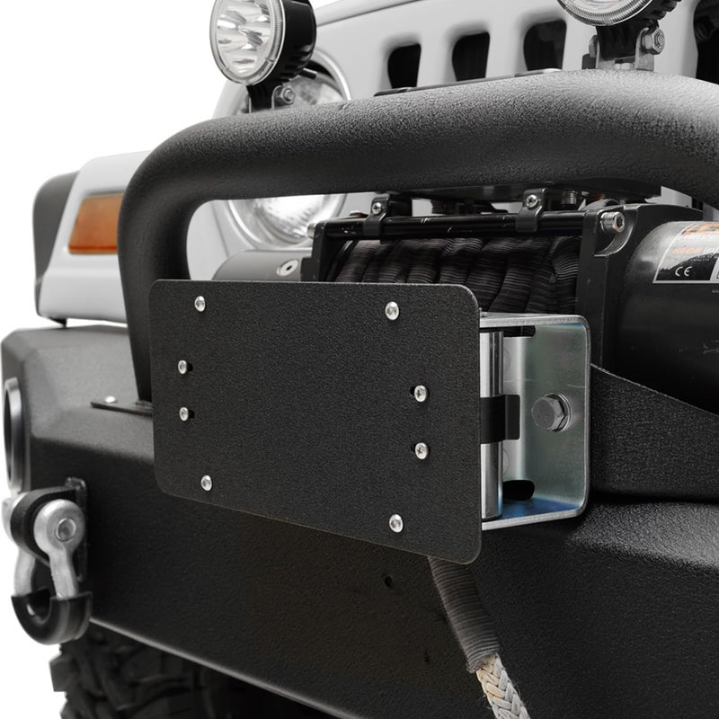 ZORASEN License Plate Mount Bracket for Winch Roller Fairlead - Image 3